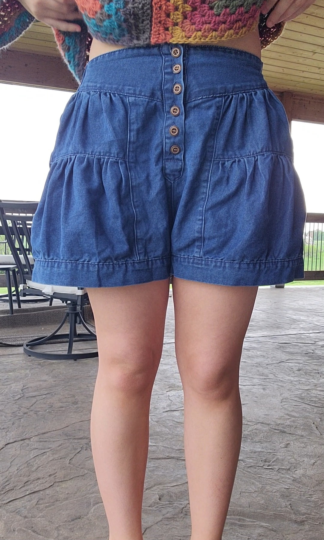 Denim Shorts (button up)