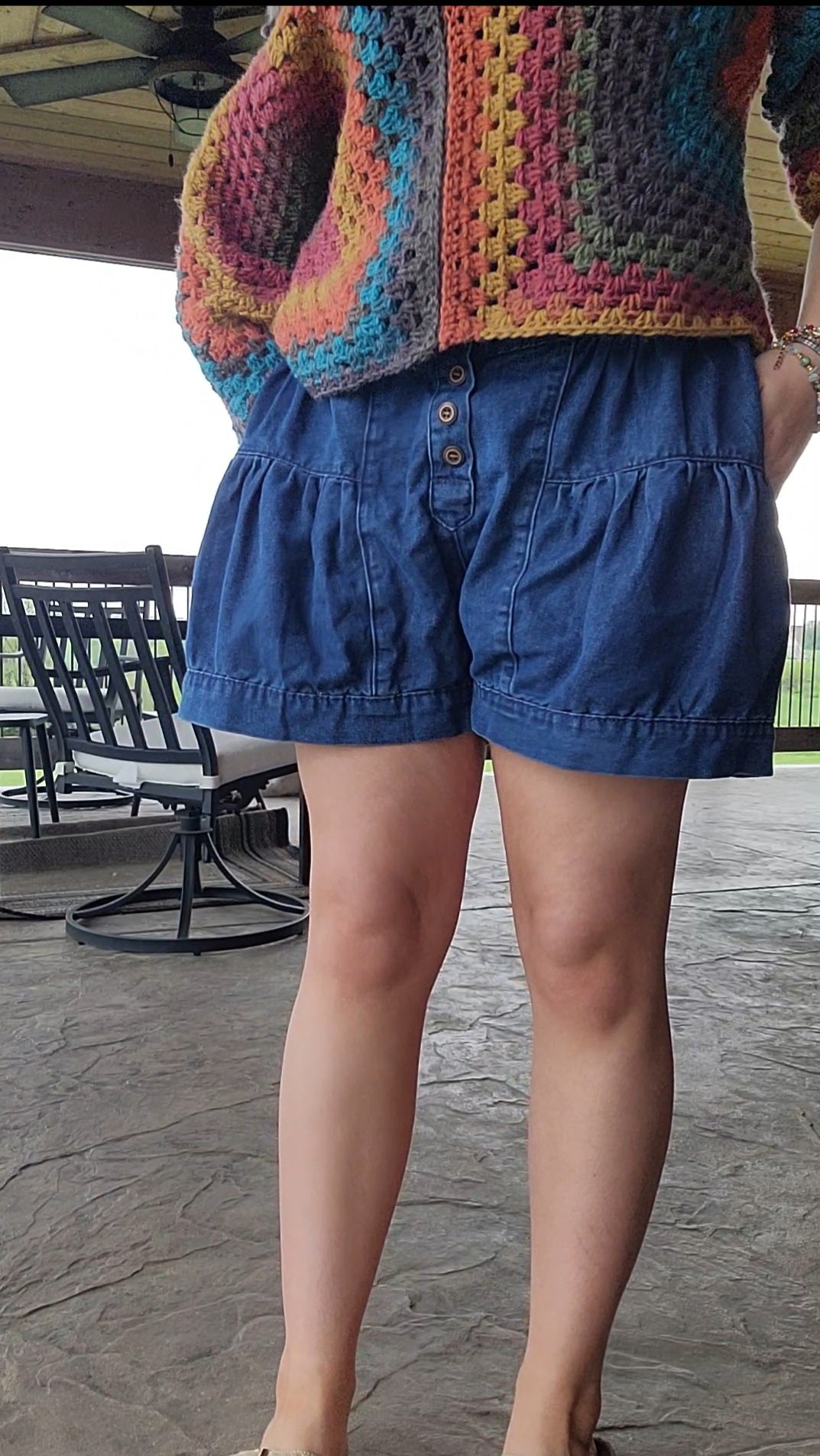 Denim Shorts (button up)