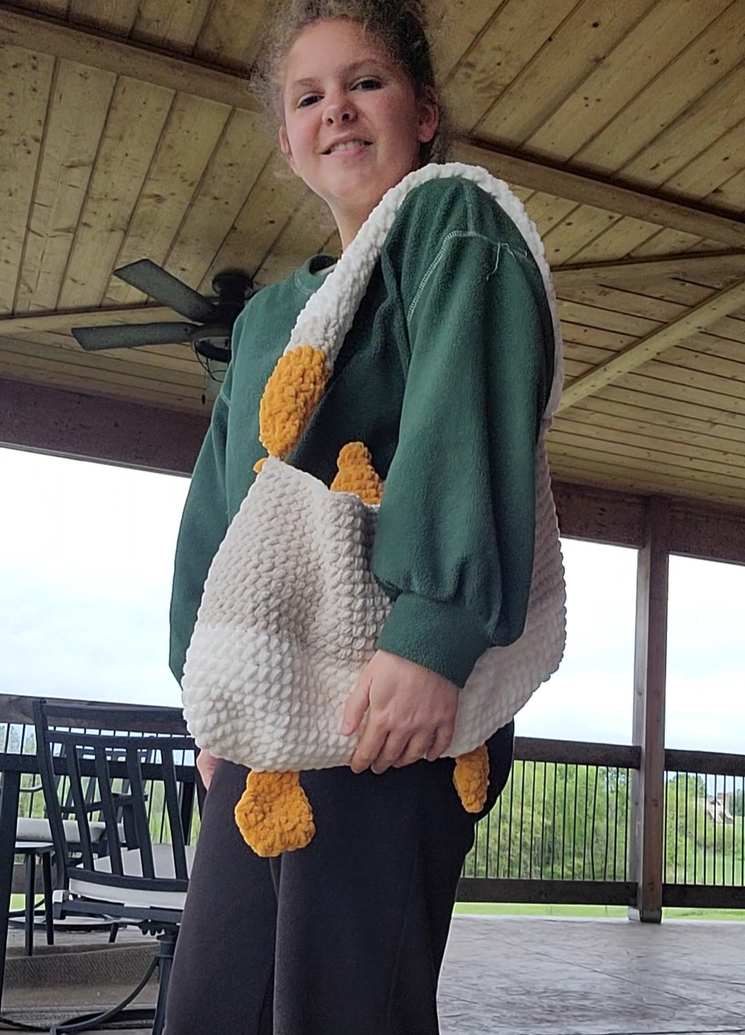 Silly goose tote bag