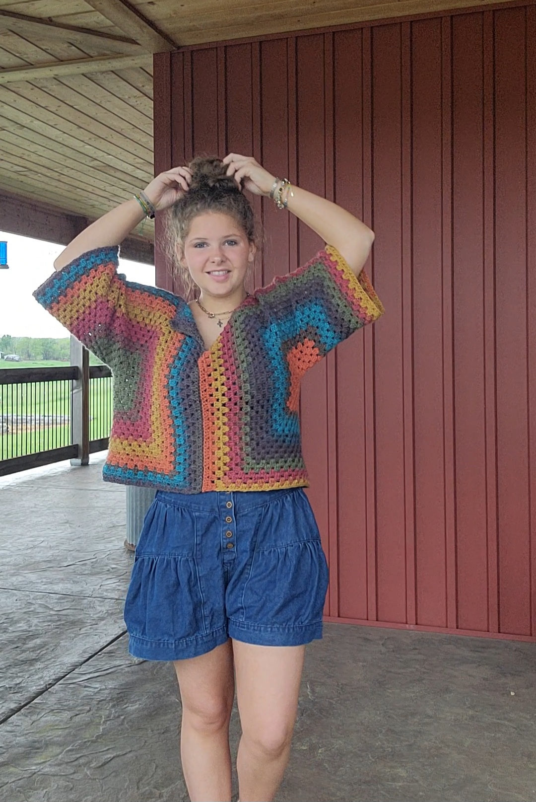 Denim Shorts (button up)