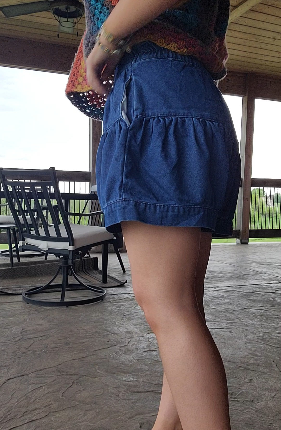 Denim Shorts (button up)