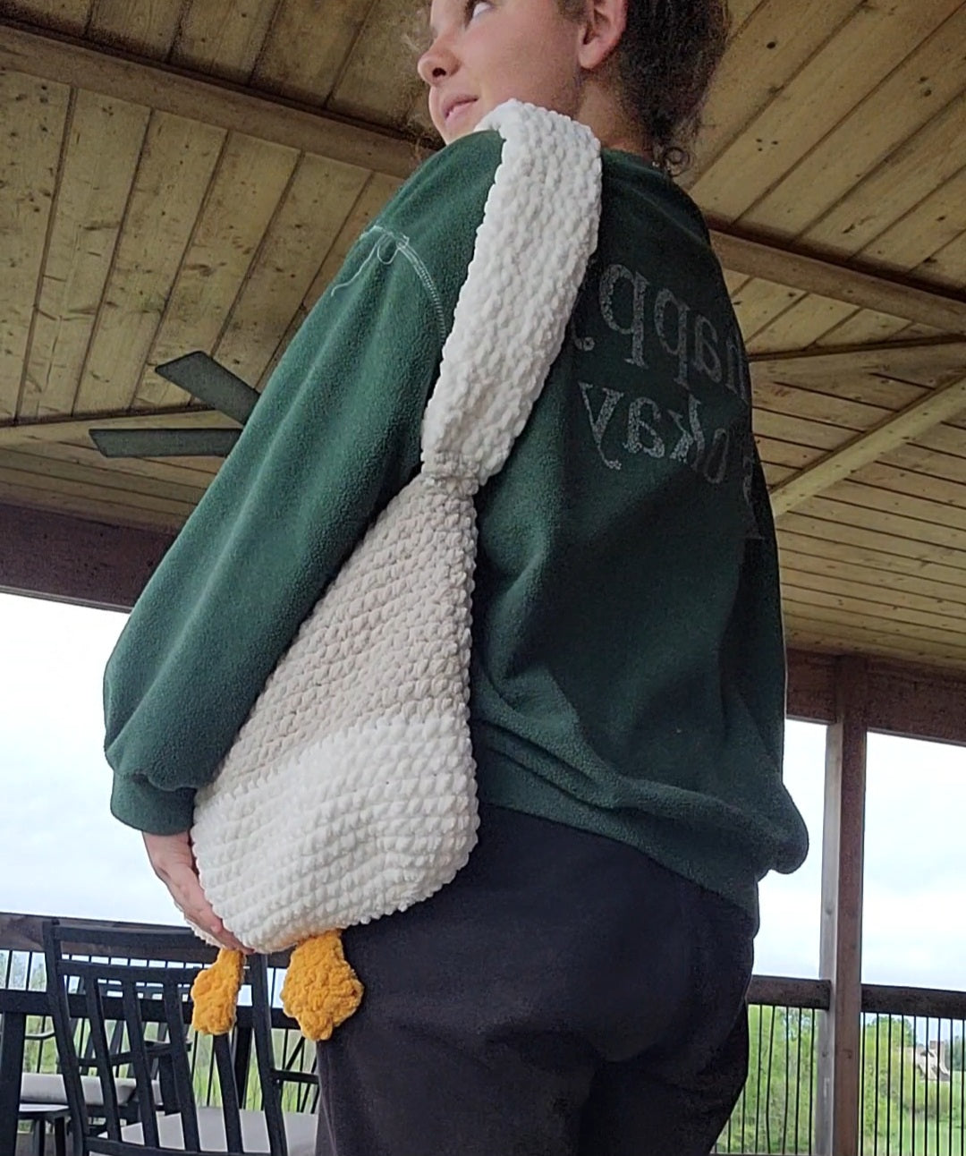 Silly goose tote bag