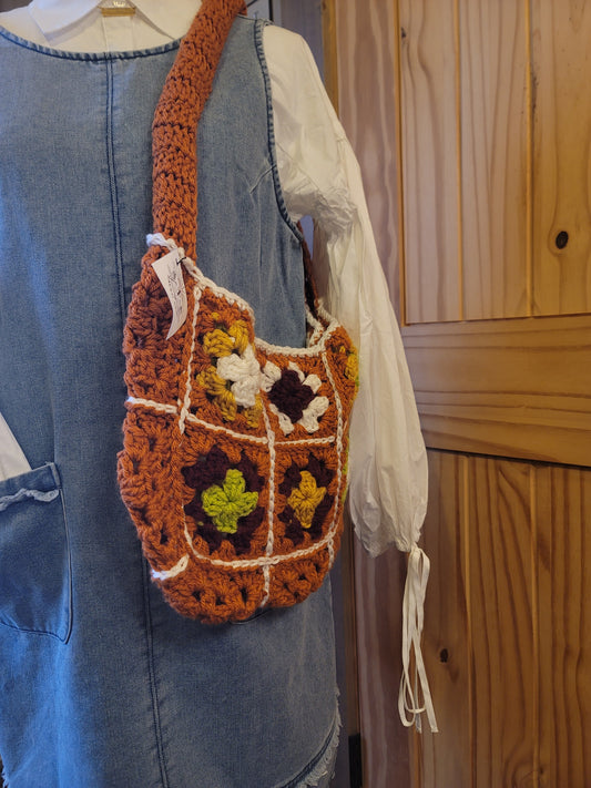 Fall crochet bag