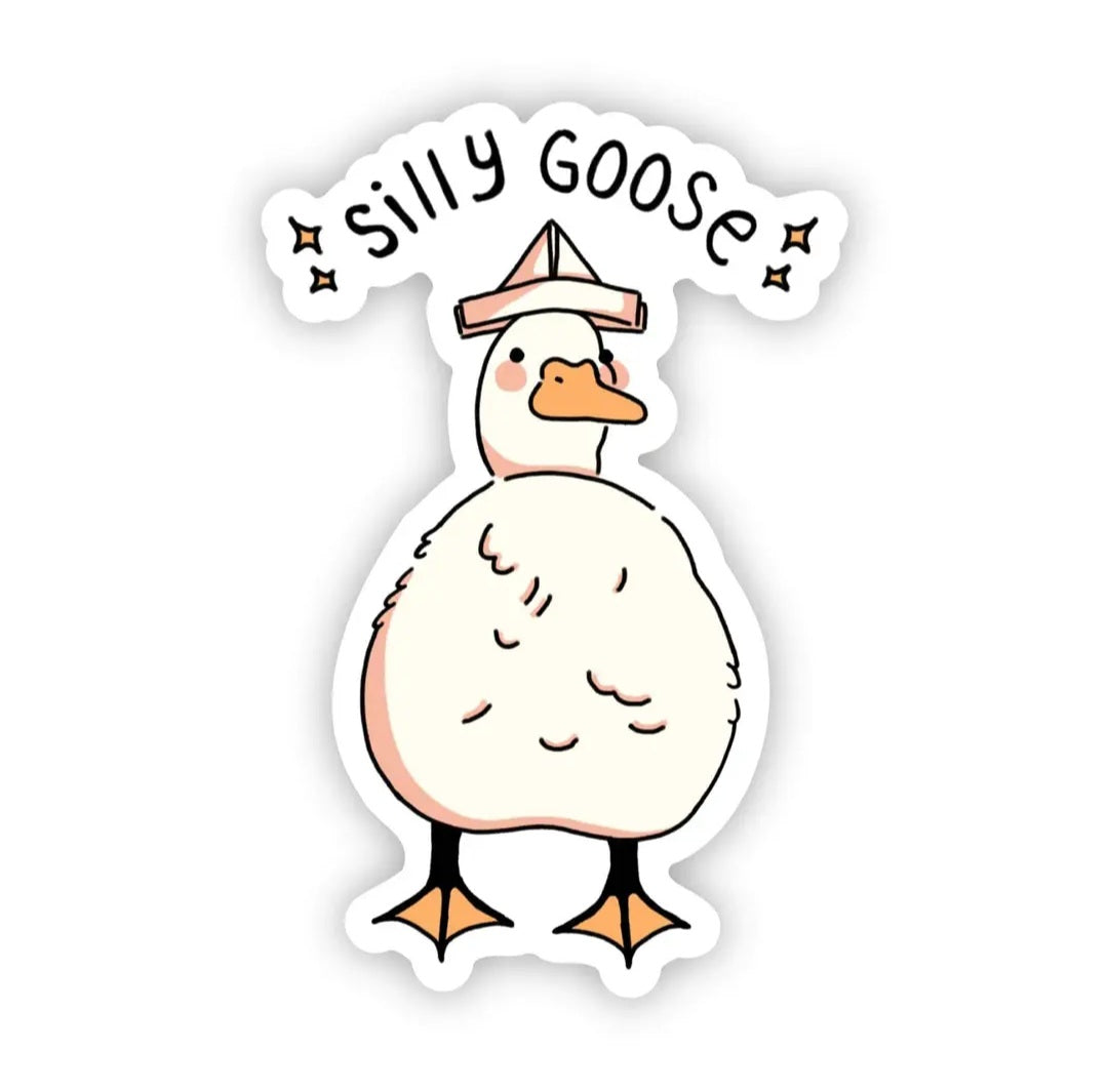 Silly goose sticker