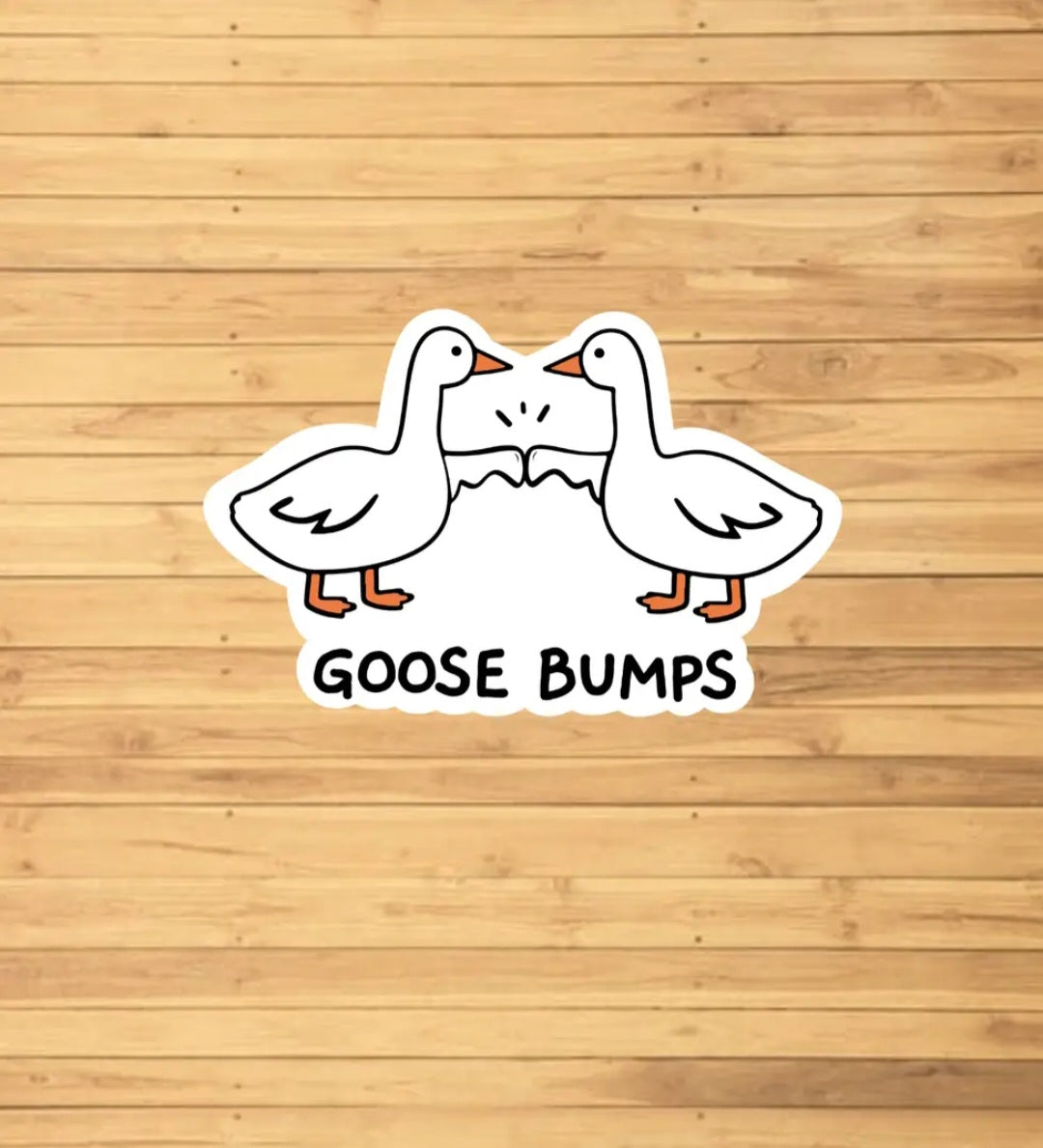 Goose bumps sticker