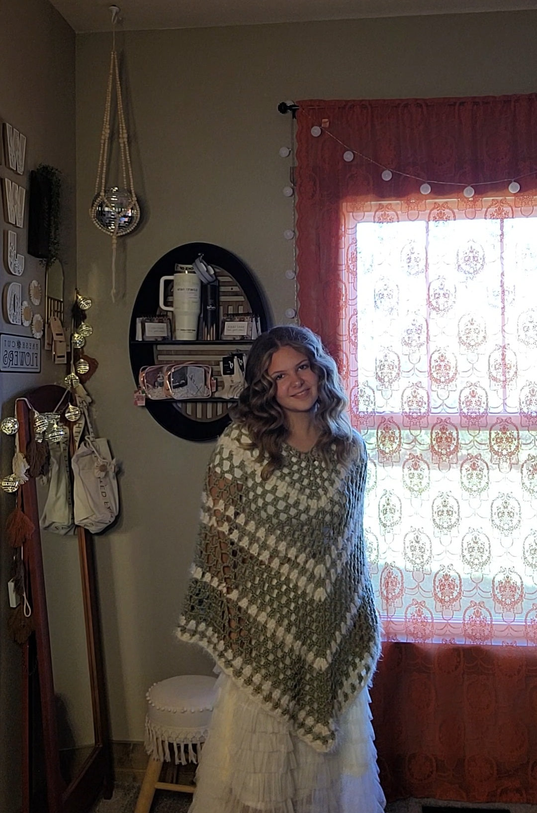 Green poncho