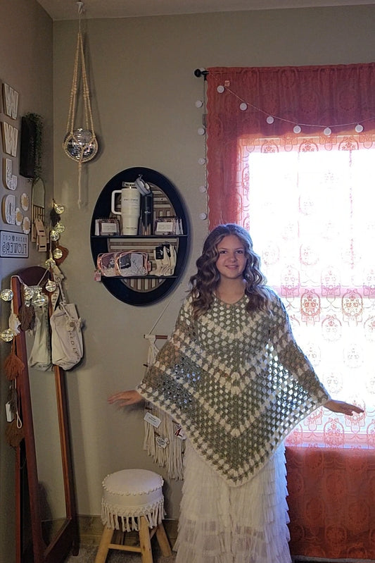 Green poncho