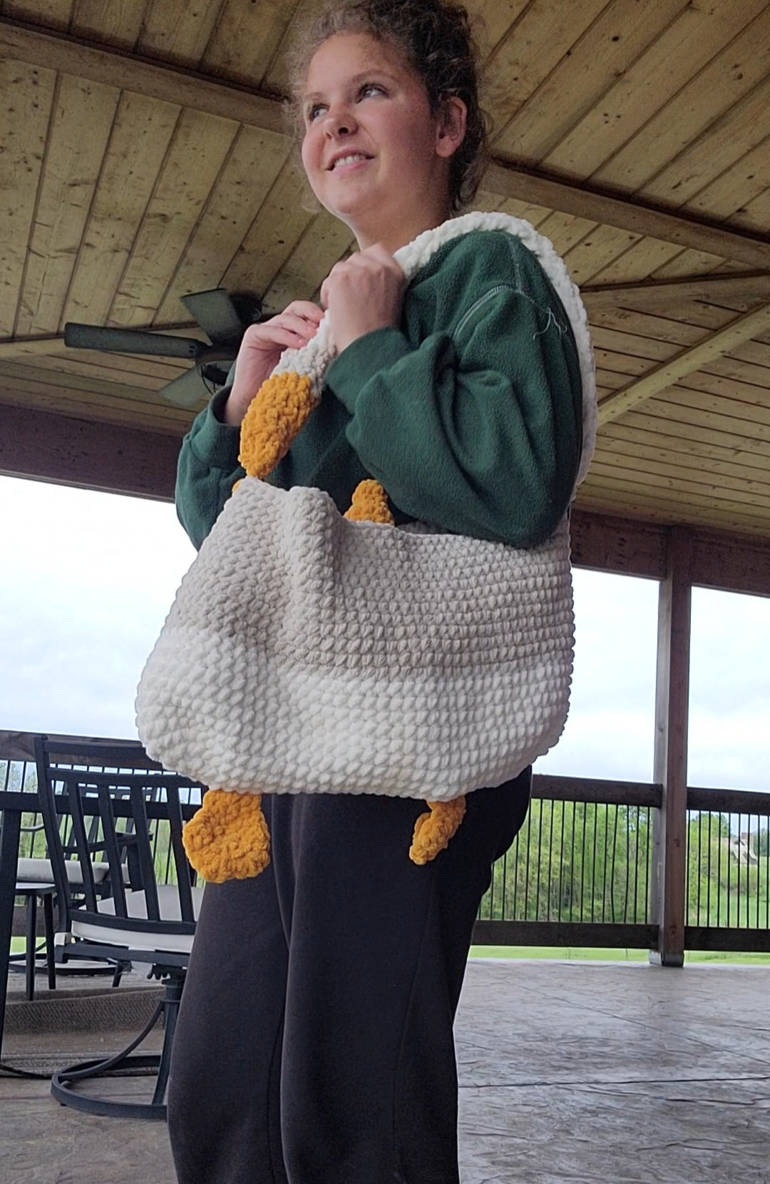 Silly goose tote bag