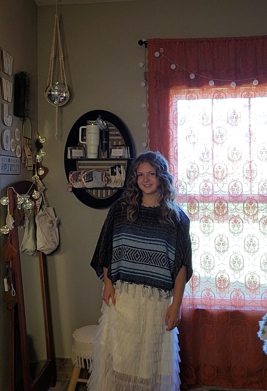 Blue blanket sweater